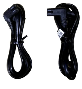 2X SAMSUNG 6ft right angled 90° LED TV power cord 2 PRONG FREE SHIPPING! - Picture 1 of 2
