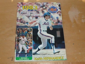 1983 NEW YORK METS BASEBALL PROGRAM VS DODGERS KEITH HERNANDEZ  HOME RUN - Picture 1 of 1