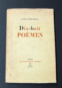 Dix-huit Poèmes AVEC ENVOI Supervielle Ed. P. Seghers 1946  BE - Picture 1 of 4