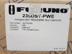 Furuno 235DST-PWE Intelligent DST TriDucer, P66 Housing, 7-Pin, P/N: 44-073-4-01 - Picture 1 of 2