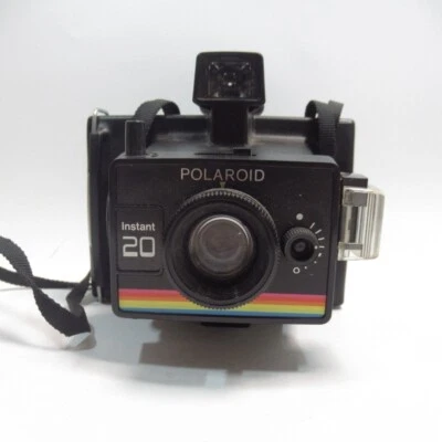 Polaroid Instant 20 Land Film Camera Black Untested No Film Available No Case - Image 1 of 4