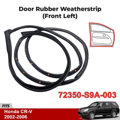 Sello de goma para puerta delantera izquierda para Honda CR-V 2002-2006 reemplazar Foto 1 de 4