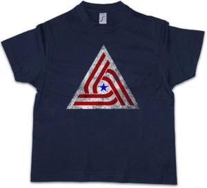 ALIENS TRI CENTENNIAL FLAG PATCH Kids Boys T-Shirt Weyland Ripley Alien - Picture 1 of 1