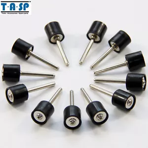 12PCS 1/2" Rubber Mandrel and 1/8" Shank Sand Drum Holder Dremel Rotary Tool - Picture 1 of 4