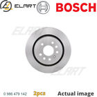 2X Brake Disc For Vauxhall Opel Saab Chevrolet Fiat Vectra Mk Ii C Gts Z02 Bosch