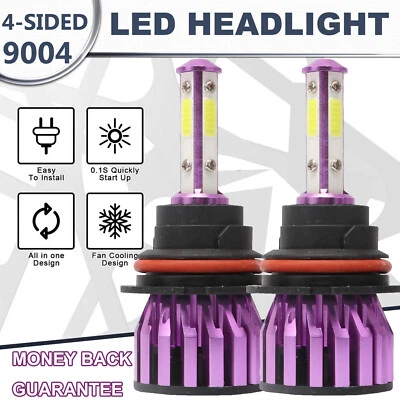 2X 9004 HB1 LED Headlight Bulb Conversion Kit High&Low Beam 1200W 320000LM 6500K Foto 1 de 4