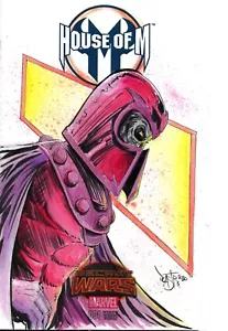 House of M 1 Marvel Secret Wars copertina schizzo variante fumetto con arte cast originale - Foto 1 di 8