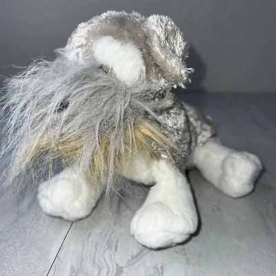 Ganz Webkinz Gray Schnauzer Dog 8" Plush Stuffed Animal HM159 with No Code  - Image 1 of 4