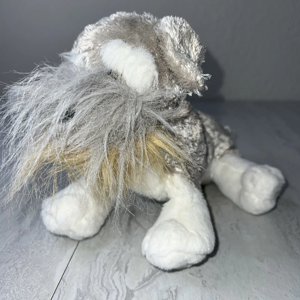 Ganz Webkinz Gray Schnauzer Dog 8" Plush Stuffed Animal HM159 with No Code  - Image 1 of 4