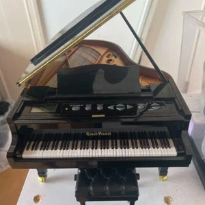 Genuine SEGA TOYS Black grand Pianist 1/6 scale miniature grand piano 25x30x35cm - Picture 1 of 9
