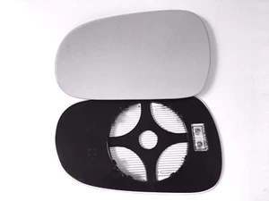 FITS HONDA ACCORD 1997-2003 CLIP ON WING MIRROR GLASS CONVEX HEATED LEFT SIDE  - Picture 1 of 4