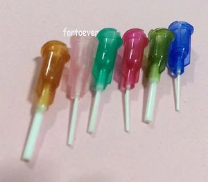 1/2" 100pcs new good 14Ga-25Ga blunt Dispensing Needles Syringe NEEDLE Tips - Picture 1 of 1