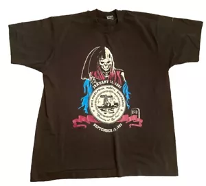 Vtg 1995 Philadelphia Naval Shipyard T-Shirt Large Grim Reaper Single Stitched - Picture 1 of 8