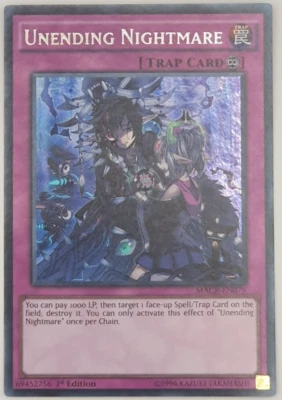 Unending Nightmare - MACR-EN079 - Secret Rare Unlimited Yugioh - Image 1 of 2