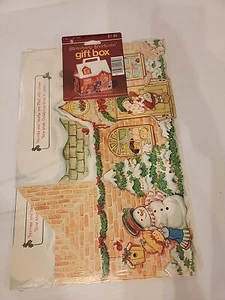 Vintage Erdbeere Shortcake versiegelt Weihnachten Geschenkboxen Hausform mit Griff - Bild 1 von 4