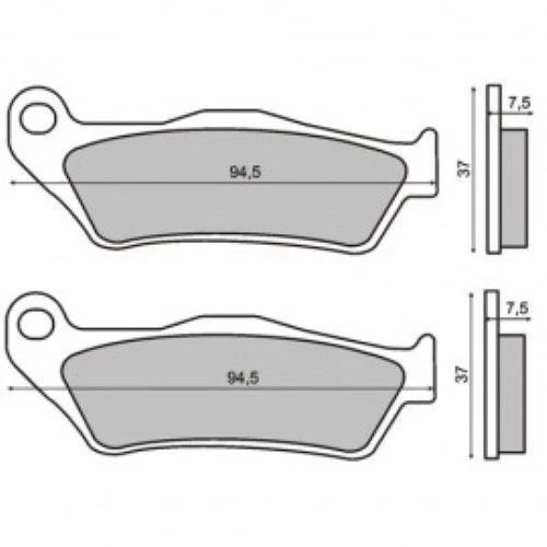 Pair brake pads FRONT TM MX 530 F 530 2005 > RMS 225100430 - Image 1 of 1