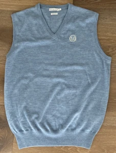 PETER MILLAR Pulloverweste babyblau V-Ausschnitt - italienische Merinowolle - Medium - Bild 1 von 2