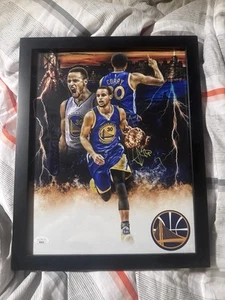 ๐ FOR SALE: Steph Curry Autographed Framed Collage โ Golden State Warriors - Picture 1 of 1
