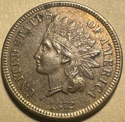 1872 United States Indian Head Cent Nice Coin Full Liberty - Image 1 of 2