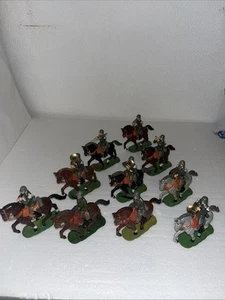 Vintage Elastolin German Soldiers Band On Horses - Picture 1 of 21