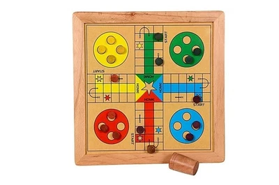 Wooden 2 in 1 Ludo Magnetic Snakes &Ladders Board Game for Kids -(12 x 12 in) US - Image 1 of 4