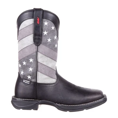 Rebel™ by Durango® Faded Black Flag Western Boot - Image 1 of 4