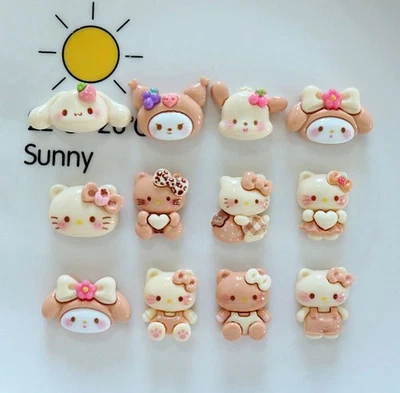 20 Pieces Mixed Resin Cartoon Cats Kittens Flatback Buttons for Crafts DIY Decor - Image 1 of 4