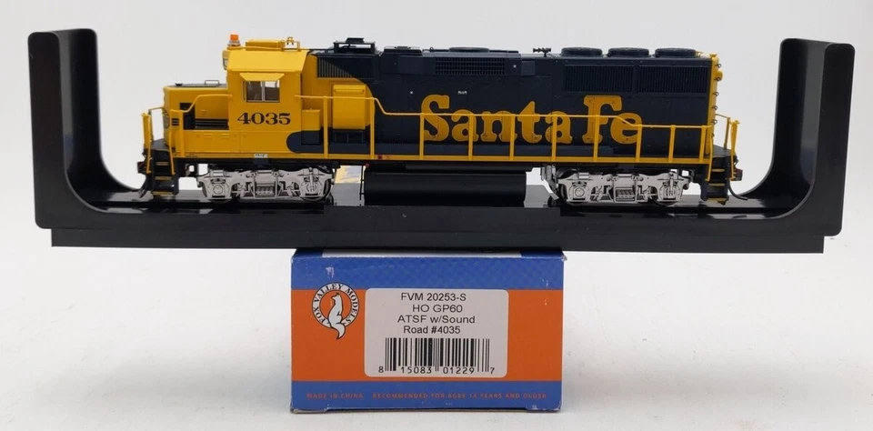 Fox Valley Models 20253-S HO Santa Fe EMD GP60 Diesel Locomotive #4035 w/ Sound - Image 1 of 1
