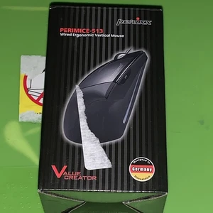 Perixx Perimice-513 Wired Vertical USB Mouse 6 Buttons with 1000/1600 DPI Rig... - Picture 1 of 1