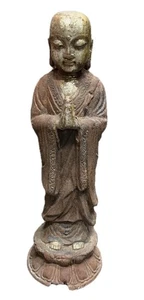 Asiatischer Buddha/Buddhist Mönch/Meditieren/Betender Garten Statue 20" Nirvana - Bild 1 von 13
