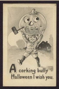 Victorian Halloween Vintage Reprints - Classic Sideshow Gruß Postkarte - Bild 1 von 4