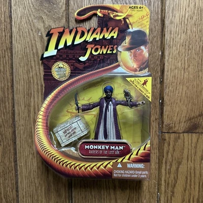 Indiana Jones : Raiders of Lost Ark Monkey Man 3.75" Action Figure New On Card - Image 1 of 3