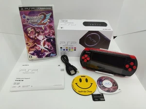 Sony PlayStation Portable PSP 3000 Konsole Monster Hunter Hunters Pack Schwarz Rot - Bild 1 von 14