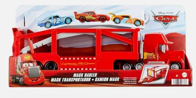 Mattel Disney and Pixar Cars Mack Hauler, 13-inch Toy Transporter Truck with Ram - Image 1 of 4