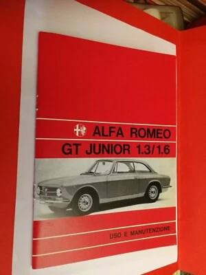 Alfa Romeo GT JUNIOR 1,3 / 1,6 Libretto Uso e Manutenzione - Immagine 1 di 3