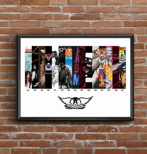 Aerosmith Multi Album Cover Art Poster Discography Print  - Christmas Gift - Picture 1 of 10
