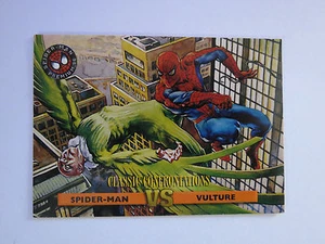 1996 SkyBox Premium #37 Classic Confrontations Spider-Man vs Vulture - Picture 1 of 1