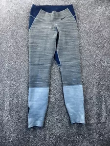 Leggings Nike S Antracite Nero Dri Fit Leggendario Colorblock Yoga Corsa Grigio - Foto 1 di 11
