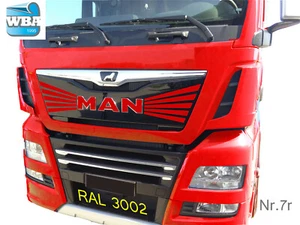 W.B.A. Pegatinas en juego adecuadas para Man Emblem TGX Euro6 desde 2013-19 RAL3002 7r - Imagen 1 de 5