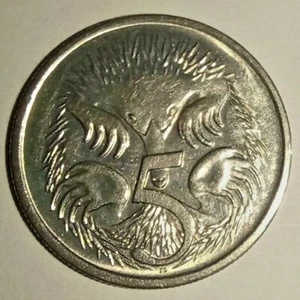 1994 AUSTRALIA FIVE CENT COIN 5 CENTS - ELIZABETH II - ECHIDNA (SPINY ANTEATER) - Picture 1 of 4