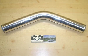 45° Alubogen 50 mm Alurohr *NEU* 60cm Aluminium Rohr 2" Bogen 45Grad Ladeluft - Bild 1 von 3