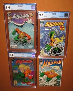 Aquaman #0 #1 #2 1994 JUEGO CGC 9.4 9.6 9.8 ¡con páginas blancas! + ¡Bono! 24 píxeles asegurado - Imagen 1 de 24