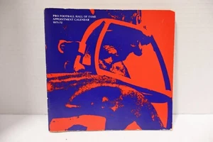 Pro Football Hall of Fame Appointment Calendar 1971-72 - Picture 1 of 3