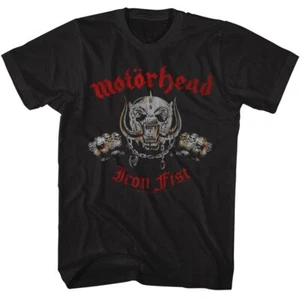 Motorhead - Iron Fist - American Classics - Solid Black Adult Short Sleeve T-Shi - Picture 1 of 3