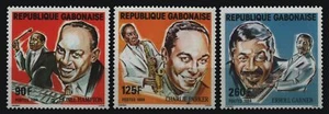 Gabun 1984 - Mi-Nr. 907-909 ** - MNH - Schwarze Musiker - Bild 1 von 1
