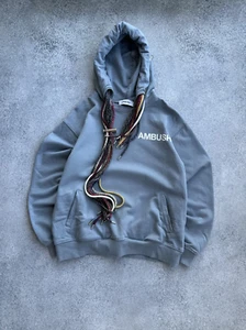 Vintage Ambush Multi Laces Japanese Unisex Blue Hoodie - Picture 1 of 9