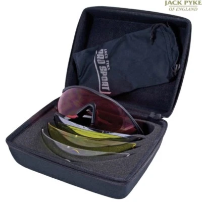 JACK PYKE PRO SPORT GP GAFAS DE TIRO PROTECTORAS AIRSOFT CAZA ARCILLA PALOMA
