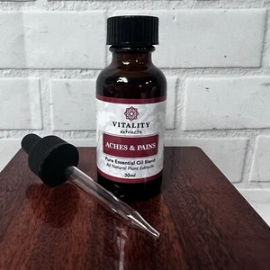 Vitality Extracts ACHES & PAINS Essential Oil Plant Extract - 30ml-NEW - Picture 1 of 7