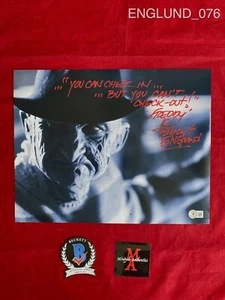 ROBERT ENGLUND SIGNED 11x14 PHOTO FREDDY KRUEGER! NIGHTMARE ON ELM ST BECKETT - Picture 1 of 1