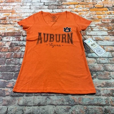 Camiseta feminina '47 marca Auburn Tigers XS laranja manga curta NCAA - Imagem 1 de 4